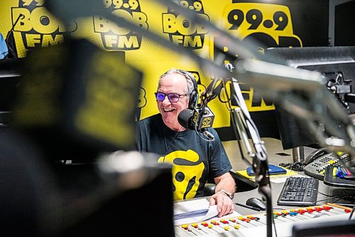 MIKAELA MACKENZIE / WINNIPEG FREE PRESS

Beau Fritzsche, long-time morning host at Bob FM, on the air in his radio studio in Winnipeg on Monday, Dec. 23, 2019. For Dave Sanderson story.
Winnipeg Free Press 2019.
