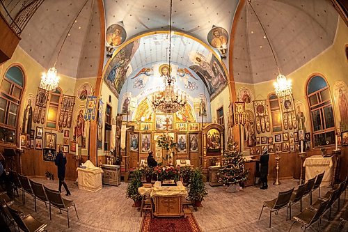 Mike Sudoma / Winnipeg Free Press
The beautiful interior of the Russian Orthodox Holy Trinity Cathedral Monday evening 
January 6, 2020