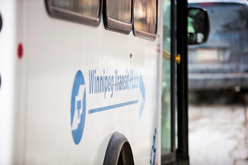 MIKAELA MACKENZIE / WINNIPEG FREE PRESS

A Transit Plus bus makes a stop on Portage Avenue in Winnipeg on Tuesday, Jan. 7, 2020.
Winnipeg Free Press 2019.