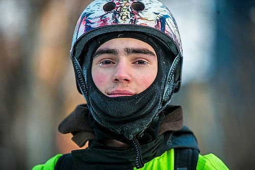 MIKAELA MACKENZIE / WINNIPEG FREE PRESS

Cyclist Santiago Lasko on Wolseley Avenue in Winnipeg on Tuesday, Jan. 7, 2020. For Maggie Macintosh story.
Winnipeg Free Press 2019.