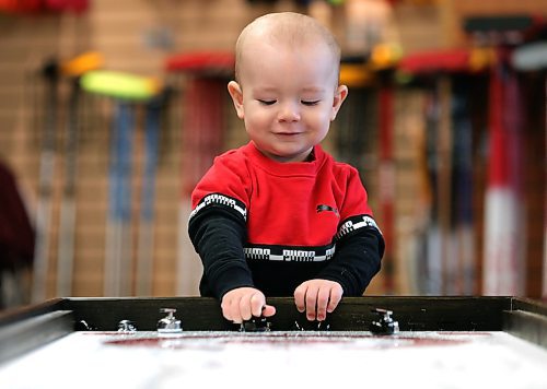 RUTH BONNEVILLE  /  WINNIPEG FREE PRESS 


LOCAL  Biz  - Asham Curling Supplies

Asham Curling Supplies, McPhillips St. Founder, Arnold Asham.  (Arnold is out of the country on business at time of photo shoot)

Photo of Alexander Asham (1yr), grandson of Arnold Asham, as he plays on a small curling board in the store.   

Photos for a two-page Sunday Special, touching on the 40th anniversary of Asham Curling Supplies, one of a handful of dedicated curling stores in the country, maybe the world! 

Arnold Asham started the biz by making sliders for curlers' shoes in the basement of his home; demand was such that he opened a retail location in 1980 and has been a trend-setter in the sport ever since, coming out with new designs for shoes, brooms, etc. 

Reporter: David Sanderson


 Jan 3rd,  2020