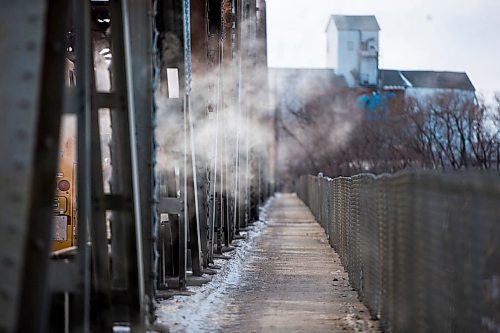 MIKAELA MACKENZIE / WINNIPEG FREE PRESS

The Louise Bridge, where Bessie Johnston pulled a woman off of the bannister before she could jump onto the Red River, in Winnipeg on Wednesday, Jan. 8, 2020. For Danielle Da Silva story.
Winnipeg Free Press 2019.