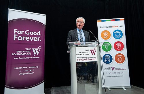 Mike Sudoma / Winnipeg Free Press
Winnipeg Foundation CEO, Rick Frost, announces $5.27 million in grant funding to support twelve different community foundations in the mental health, addictions and community safety fields.
January 8, 2020