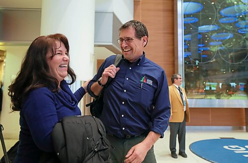 RUTH BONNEVILLE  /  WINNIPEG FREE PRESS 

Andrew Prokopchuk. one of two firefighters from Manitoba, is all smiles as he's greeted by his wife Patti after arriving with fellow firefighter, Gerry Rosset into  Winnipeg Richardson International airport on Thursday.


Ruth Bonneville / Winnipeg Free Press 

 Jan 9th,  2020