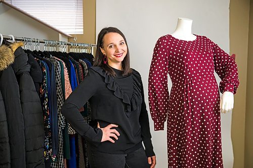 MIKAELA MACKENZIE / WINNIPEG FREE PRESS

Jess Fuga, owner of an online maternity boutique called Ever After, poses for a portrait with some of her stock at her home in Winnipeg on Friday, Jan. 10, 2020. For Jen Zoratti story.
Winnipeg Free Press 2019.