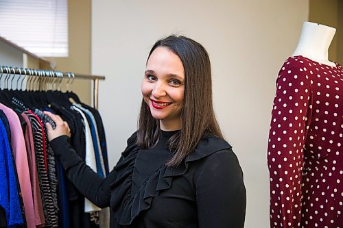 MIKAELA MACKENZIE / WINNIPEG FREE PRESS

Jess Fuga, owner of an online maternity boutique called Ever After, poses for a portrait with some of her stock at her home in Winnipeg on Friday, Jan. 10, 2020. For Jen Zoratti story.
Winnipeg Free Press 2019.