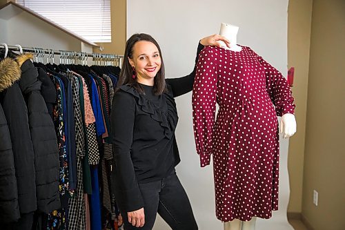 MIKAELA MACKENZIE / WINNIPEG FREE PRESS

Jess Fuga, owner of an online maternity boutique called Ever After, poses for a portrait with some of her stock at her home in Winnipeg on Friday, Jan. 10, 2020. For Jen Zoratti story.
Winnipeg Free Press 2019.