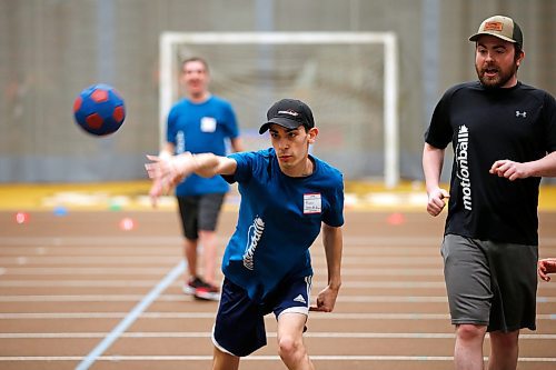 JOHN WOODS / WINNIPEG FREE PRESS
Ryan Savic takes the shot during the Motionball Marathon of Sport in support of Special Olympics at the Max Bell Centre, University of Manitoba in Winnipeg Sunday, January 12, 2020. 

Reporter: standup