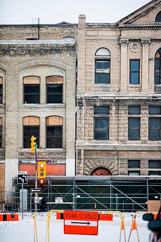 MIKAELA MACKENZIE / WINNIPEG FREE PRESS

Cracks are visible on the Thomas Scott Memorial Hall building at 216 Princess St. in Winnipeg on Monday, Jan. 13, 2020. For Sol Israel story.
Winnipeg Free Press 2019.