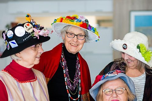 MIKAELA MACKENZIE / WINNIPEG FREE PRESS

Raging Grannie Adina Lyon (left), Christa Froese, and Shirley Miles pose for a group portrait before a meeting at the Old Grace Housing Co-op in Winnipeg on Monday, Jan. 13, 2020. For Brenda Suderman story.
Winnipeg Free Press 2019.