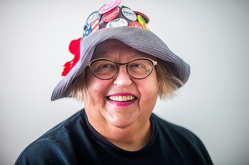 MIKAELA MACKENZIE / WINNIPEG FREE PRESS

Raging Grannies member Leuba Franko poses for a portrait before a meeting at the Old Grace Housing Co-op in Winnipeg on Monday, Jan. 13, 2020. For Brenda Suderman story.
Winnipeg Free Press 2019.