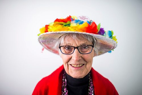 MIKAELA MACKENZIE / WINNIPEG FREE PRESS

Raging Grannies member Christa Froese poses for a portrait before a meeting at the Old Grace Housing Co-op in Winnipeg on Monday, Jan. 13, 2020. For Brenda Suderman story.
Winnipeg Free Press 2019.