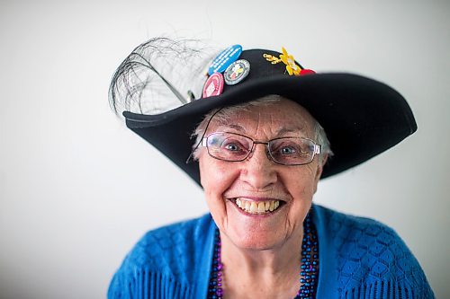 MIKAELA MACKENZIE / WINNIPEG FREE PRESS

Raging Grannies member Helen Smiley poses for a portrait before a meeting at the Old Grace Housing Co-op in Winnipeg on Monday, Jan. 13, 2020. For Brenda Suderman story.
Winnipeg Free Press 2019.