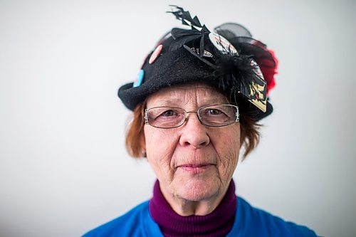 MIKAELA MACKENZIE / WINNIPEG FREE PRESS

Raging Grannies member Lois Masur poses for a portrait before a meeting at the Old Grace Housing Co-op in Winnipeg on Monday, Jan. 13, 2020. For Brenda Suderman story.
Winnipeg Free Press 2019.