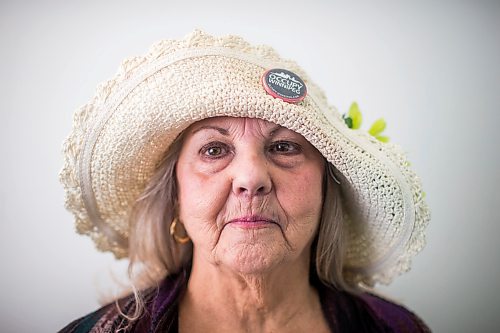 MIKAELA MACKENZIE / WINNIPEG FREE PRESS

Raging Grannies member Shirley Miles poses for a portrait before a meeting at the Old Grace Housing Co-op in Winnipeg on Monday, Jan. 13, 2020. For Brenda Suderman story.
Winnipeg Free Press 2019.