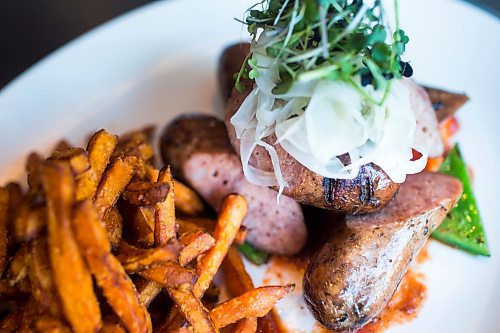 MIKAELA MACKENZIE / WINNIPEG FREE PRESS

The Andouille sausage at The Wood Tavern in the Norwood Hotel in Winnipeg on Tuesday, Jan. 14, 2020. 
Winnipeg Free Press 2019.