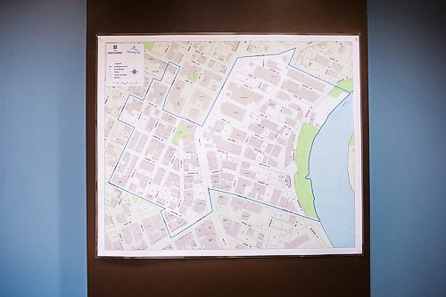 MIKAELA MACKENZIE / WINNIPEG FREE PRESS

A map of the neighbourhood's boundaries at the Exchange District BIZ in Winnipeg on Wednesday, Jan. 15, 2020. For Jessica Botelho-Urbanski story.
Winnipeg Free Press 2019.