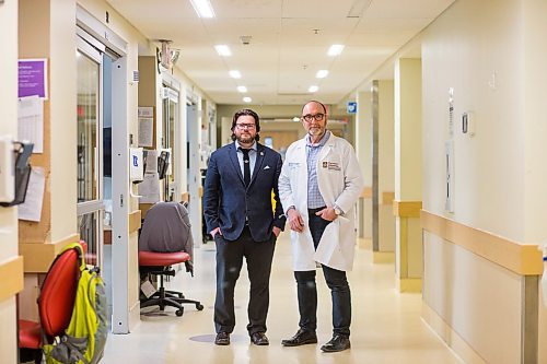 MIKAELA MACKENZIE / WINNIPEG FREE PRESS

University of Manitoba researchers Alex Villafranca (left) and Eric Jacobsohn pose for a portrait in the Asper Research Institute in Winnipeg on Thursday, Jan. 16, 2020. Their study found that disruptive behaviours are happening all too often in operating rooms worldwide. For Sol Israel story.
Winnipeg Free Press 2019.