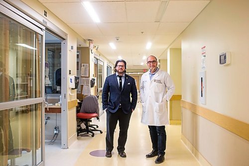 MIKAELA MACKENZIE / WINNIPEG FREE PRESS

University of Manitoba researchers Alex Villafranca (left) and Eric Jacobsohn pose for a portrait in the Asper Research Institute in Winnipeg on Thursday, Jan. 16, 2020. Their study found that disruptive behaviours are happening all too often in operating rooms worldwide. For Sol Israel story.
Winnipeg Free Press 2019.