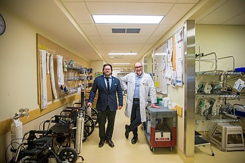 MIKAELA MACKENZIE / WINNIPEG FREE PRESS

University of Manitoba researchers Alex Villafranca (left) and Eric Jacobsohn pose for a portrait in the Asper Research Institute in Winnipeg on Thursday, Jan. 16, 2020. Their study found that disruptive behaviours are happening all too often in operating rooms worldwide. For Sol Israel story.
Winnipeg Free Press 2019.