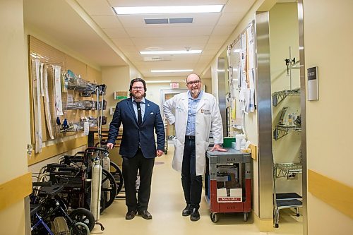 MIKAELA MACKENZIE / WINNIPEG FREE PRESS

University of Manitoba researchers Alex Villafranca (left) and Eric Jacobsohn pose for a portrait in the Asper Research Institute in Winnipeg on Thursday, Jan. 16, 2020. Their study found that disruptive behaviours are happening all too often in operating rooms worldwide. For Sol Israel story.
Winnipeg Free Press 2019.