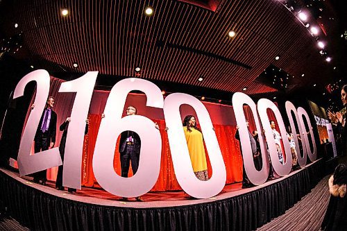 Mike Sudoma / Winnipeg Free Press
$21,600,000 is the United Ways annual amount of funding raised as announced during an event at RBC Convention centre Thursday evening
January 16, 2019