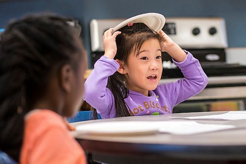 MIKAELA MACKENZIE / WINNIPEG FREE PRESS

Kindergartener Shan Shan Yiyang gets excited to make cookies at Linden Meadows School as part of a cooking and reading program in Winnipeg on Friday, Jan. 17, 2020. For Danielle Da Silva story.
Winnipeg Free Press 2019.