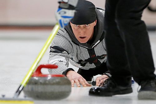 William Kuran leads his team in the Manitoba Bonspiel semi final at Fort Rouge Curling Club in Winnipeg Sunday, January 19, 2020. 

Reporter: Allen