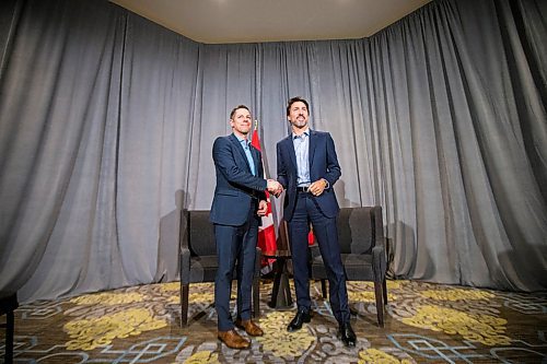 MIKAELA MACKENZIE / WINNIPEG FREE PRESS

Prime minister Justin Trudeau meets with Mayor Brian Bowman at the Fairmont Hotel in Winnipeg on Monday, Jan. 20, 2020. For Dan Lett story.
Winnipeg Free Press 2019.