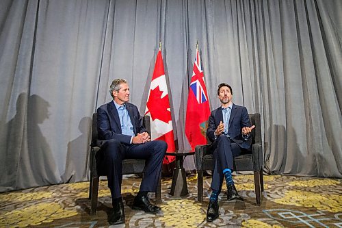 MIKAELA MACKENZIE / WINNIPEG FREE PRESS

Prime minister Justin Trudeau meets with Premier Brian Pallister at the Fairmont Hotel in Winnipeg on Monday, Jan. 20, 2020. For Dan Lett story.
Winnipeg Free Press 2019.