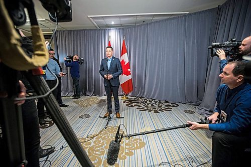 MIKAELA MACKENZIE / WINNIPEG FREE PRESS

Mayor Brian Bowman speaks with the media after meeting with Prime minister Justin Trudeau at the Fairmont Hotel in Winnipeg on Monday, Jan. 20, 2020. For Dan Lett story.
Winnipeg Free Press 2019.