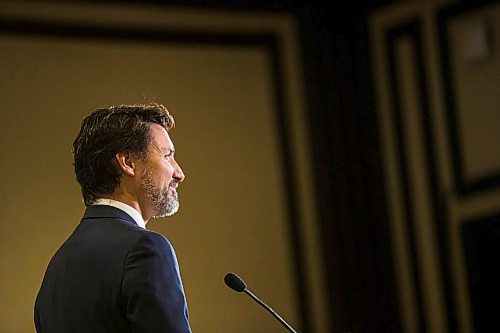 MIKAELA MACKENZIE / WINNIPEG FREE PRESS

Prime Minister Justin Trudeau speaks to the media at the Fairmont Hotel in Winnipeg on Tuesday, Jan. 21, 2020. For Dan Left/Larry Kusch story.
Winnipeg Free Press 2019.