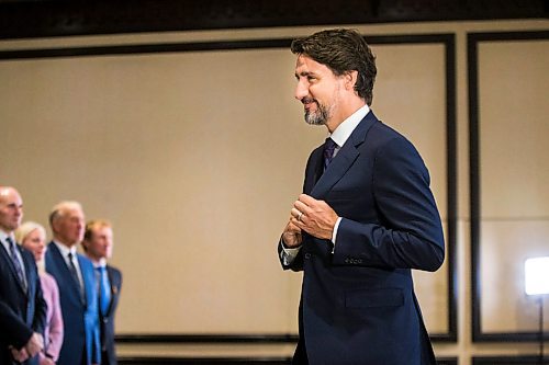 MIKAELA MACKENZIE / WINNIPEG FREE PRESS

Prime Minister Justin Trudeau walks back after speaking to the media at the Fairmont Hotel in Winnipeg on Tuesday, Jan. 21, 2020. For Dan Left/Larry Kusch story.
Winnipeg Free Press 2019.