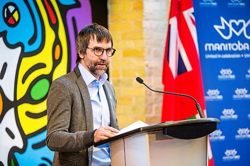 MIKAELA MACKENZIE / WINNIPEG FREE PRESS

Steven Guilbeault, minister of Canadian heritage, announces support for the Manitoba 150 Host Committee at The Forks in Winnipeg on Tuesday, Jan. 21, 2020. For Kevin Rollason story.
Winnipeg Free Press 2019.