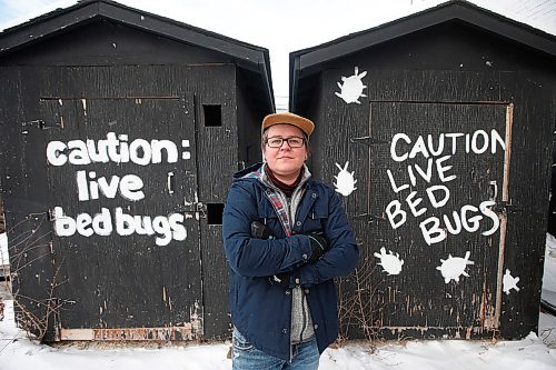 JOHN WOODS / WINNIPEG FREE PRESS
Jill Hisco, who runs the pest control team at Purpose Integrated Pest Management, a division of Purpose Construction, is photographed with the heating trailer that they use to treat bed bug infested items outside their office in Winnipeg Tuesday, January 21, 2020. Due to the reduction of provincial funding Hiscos company has been treating less bed bug cases.

Reporter: Maggie