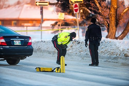 MIKAELA MACKENZIE / WINNIPEG FREE PRESS

Police investigate the scene where a male pedestrian was hit on Ness Avenue at Harcourt Street in Winnipeg on Wednesday, Jan. 22, 2020. For Ben Waldman story.
Winnipeg Free Press 2019.