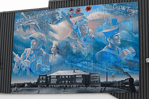 JOHN WOODS / WINNIPEG FREE PRESS
A mural on the side of the side of Transcona Legion in Winnipeg photographed Wednesday, January 22, 2020. 

Reporter: Koncan