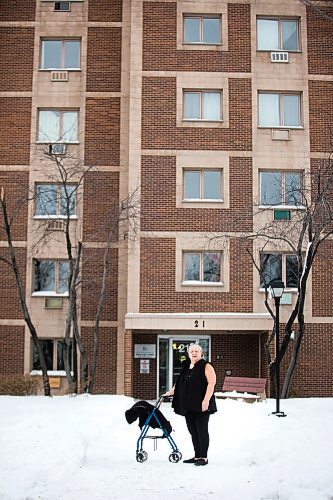 MIKAELA MACKENZIE / WINNIPEG FREE PRESS

Elizabeth Warbansky, who has bed bugs, poses for a portrait in front of her apartment building in Winnipeg on Thursday, Jan. 23, 2020. For Maggie Macintosh story.
Winnipeg Free Press 2019.