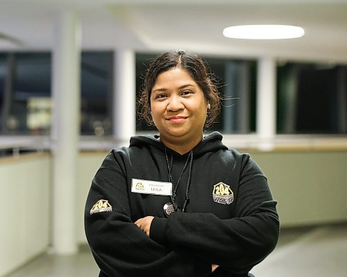 Mike Sudoma / Winnipeg Free Press
Founder of the 204 Neighbourhood Watch, Leila Castro at Maples Collegiate Friday evening.
January 24, 2020