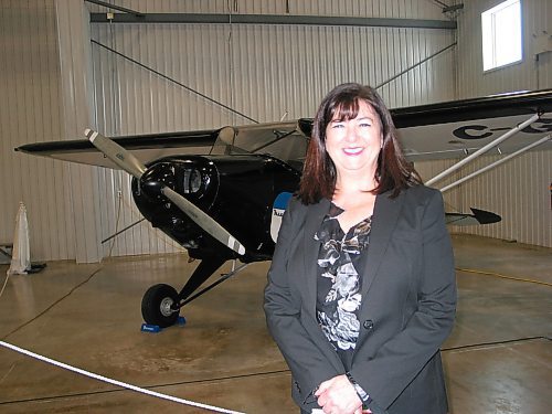 Canstar Community News Jan. 22, 2020 - Southport Aerospace Centre CEO Peggy May is shown at the official opening of Hangar 5 at Southport on Jan. 22, (ANDREA GEARY/CANSTAR COMMUNITY NEWS)