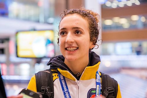 MIKAELA MACKENZIE / WINNIPEG FREE PRESS

Team Manitoba's women's skip Mackenzie Zacharias speaks to media at the airport in Winnipeg on Monday, Jan. 27, 2020. For Mike Sawatzky story.
Winnipeg Free Press 2019.