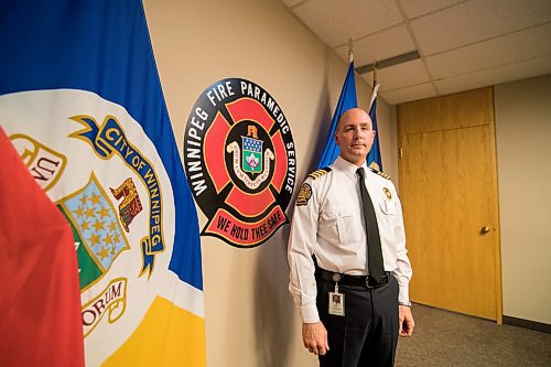 Mike Sudoma / Winnipeg Free Press
Winnipeg Fires and Paramedic Service, Deputy Chief of Operations and Communications ,Christian Schmidt after talking to media about the rise of emergency calls Monday morning.
January 27, 2020