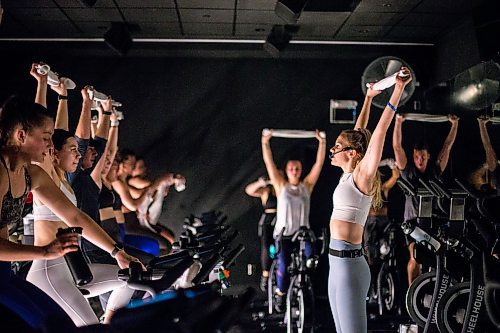 MIKAELA MACKENZIE / WINNIPEG FREE PRESS

Hannah Pratt, who lost her mother to mental illness, teaches a spin class for the Spin Away Stigma initiative (which supports mental health program Turning Pages) at Wheelhouse Cycle Club in Winnipeg on Wednesday, Jan. 29, 2020. Standup
Winnipeg Free Press 2019.
