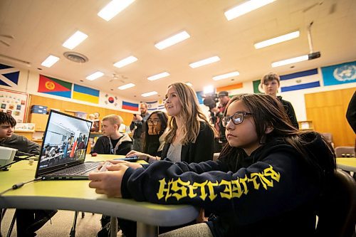 Mike Sudoma / Winnipeg Free Press
Archwood Student, Rosie Morrisseau, competes against an opposing student in Albuquerque New Mexico as the two schools play Super Smash Bros Ultimate against each other for the first time Wednesday afternoon
January 29, 2020