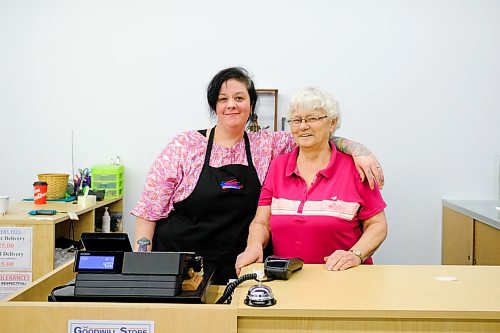 Mike Sudoma / Winnipeg Free Press
Goodwill Pembina Highway Staff, (left to right) Patricia and Marian (no last name given) are happy to be back at work Thursday afternoon as the store reopened its doors for the first time since last March
January 30, 2020