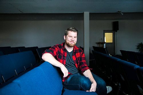 MIKAELA MACKENZIE / WINNIPEG FREE PRESS

Scott Poirier poses for a portrait at Christian Life Church in Winnipeg on Friday, Jan. 31, 2020. He's starting a new congregation for millennials called Z church, which his dad will help direct. For Brenda Suderman story.
Winnipeg Free Press 2019.