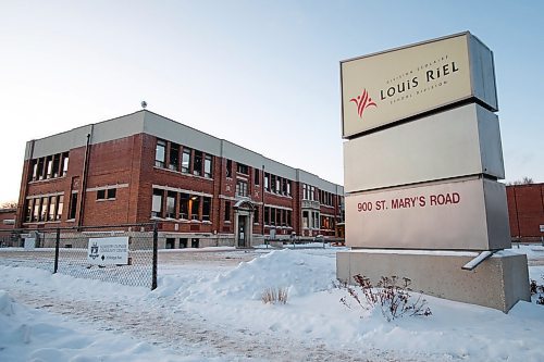Daniel Crump / Winnipeg Free Press. The Louis Riel School Division building at 900 St. Marys Road. January 31, 2020.