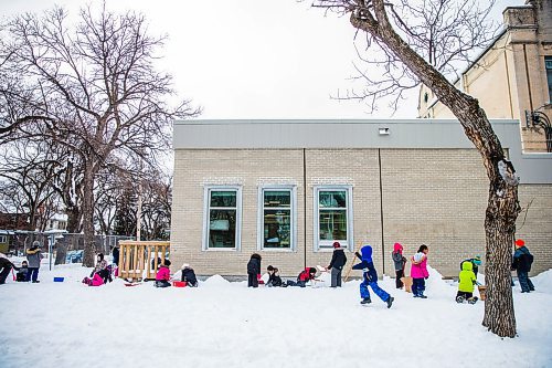 MIKAELA MACKENZIE / WINNIPEG FREE PRESS

Grade 2/3 students build snow pyramids at LaVerendrye School as part of the Jack Frost Challenge in Winnipeg on Monday, Feb. 3, 2020. The kids are practicing math estimating and measuring skills, and will make snow sculptures once the snow has solidified for a couple of days. Standup.
Winnipeg Free Press 2019.