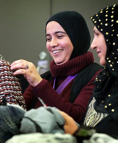 RUTH BONNEVILLE  /  WINNIPEG FREE PRESS 

Local - Hijab Day Standup 

Halima Jelloul and Kahalesa Omari look through scarfs at the West End Women's Centre for their celebration of World Hijab Day on Monday. 

Every February 1st is World Hijab Day, an occasion to break down barriers, build understanding, and create a more peaceful world without bigotry, discrimination, and prejudice against Muslim women. People of all faiths and backgrounds are encouraged to wear the Hijab for a day in solidarity with Muslim women worldwide. To mark the occasion this year, West Central Womens Resource Centre gave the opportunity to women wearing the Hijab to share what it means to them.


Feb 03. 2020