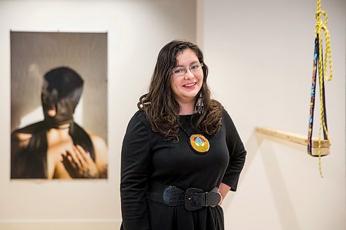 MIKAELA MACKENZIE / WINNIPEG FREE PRESS

Franchesca Hebert-Spence, curator, poses for a portrait in the beadwork exhibit May the land remember you as you walk upon its surface at C2 Centre for Craft in Winnipeg on Tuesday, Feb. 4, 2020. For Declan Schroeder story.
Winnipeg Free Press 2019.